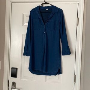 Dark blue denim dress